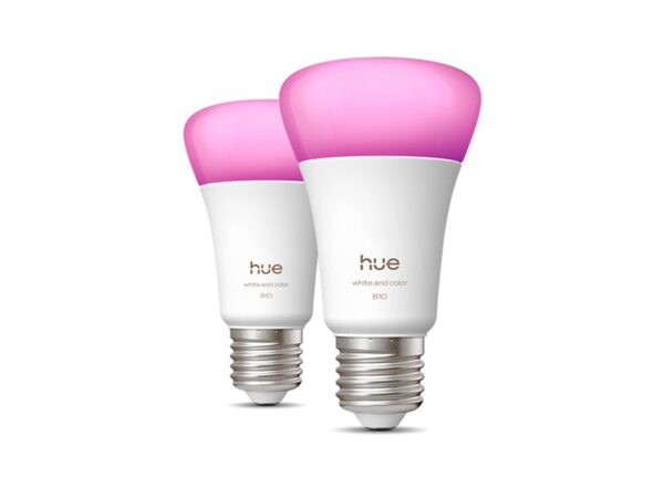 Philips Hue White and Color Ambiance E27 2-pack - Smart bulb, White
