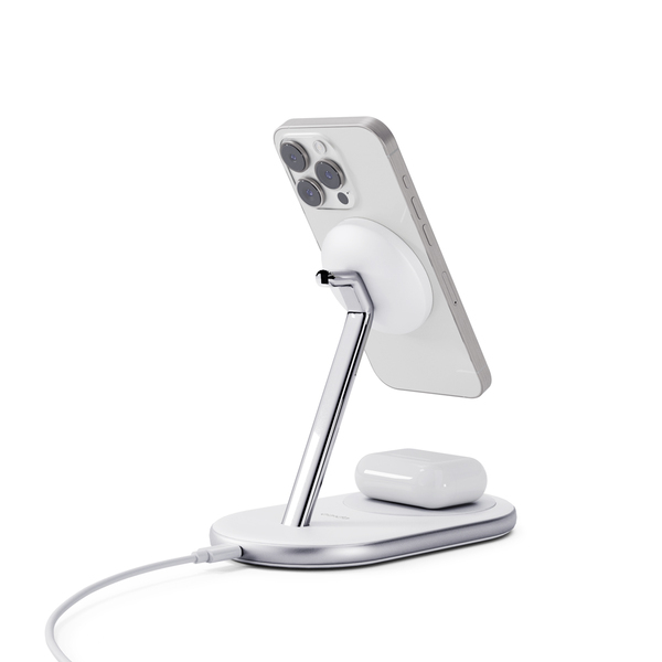 Epico UltraBase Qi2 2in1 Mag+ Wireless Charging Stand EX40 - white