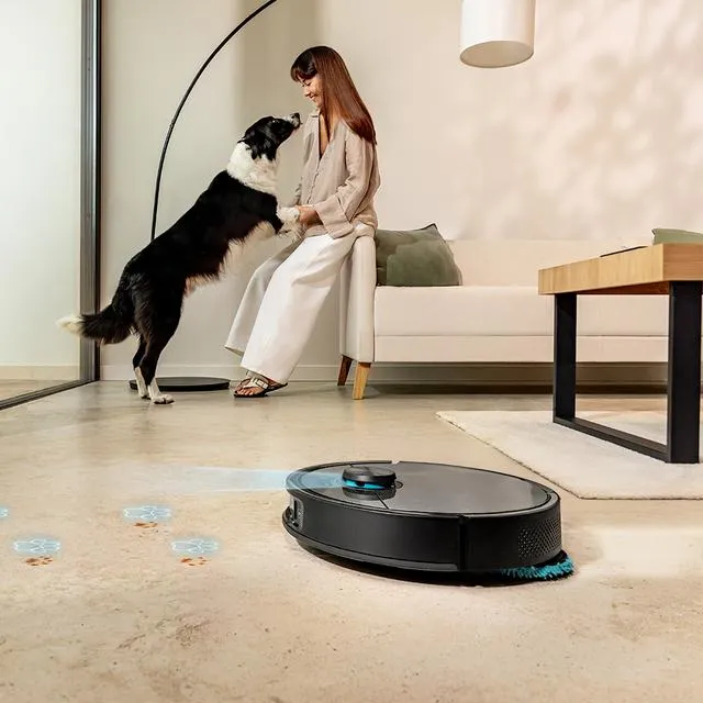 Cecotec Conga 20090 ProAI InfinitySoap Cut&amp;Spa Robot vacuum cleaner, Black, Silver