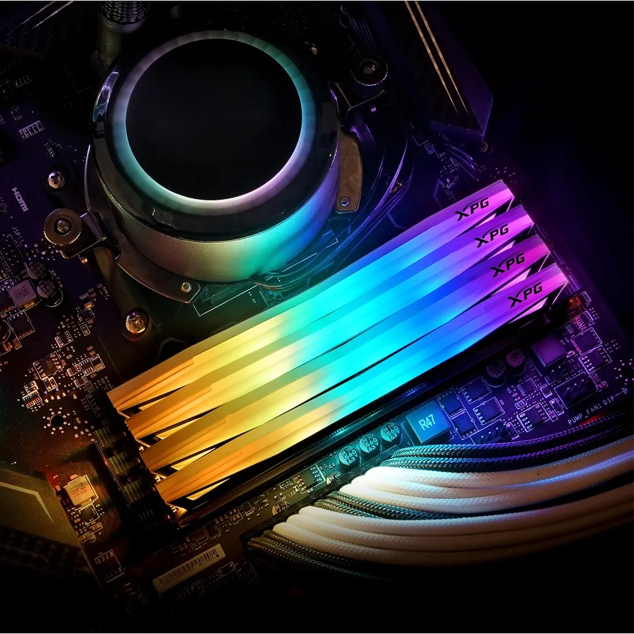 ADATA DIMM 16 GB DDR4-4133 Kit, memory (black, AX4U41338G19J-DT60, XPG SPECTRIX D60)