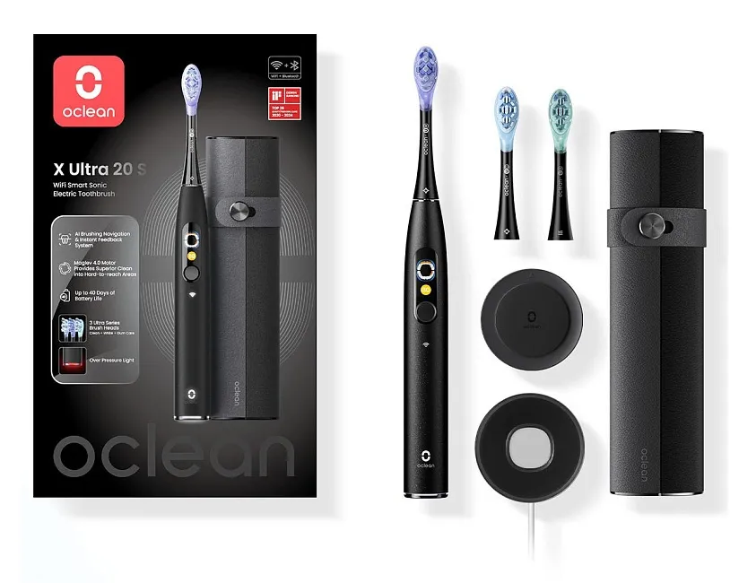 OCLEAN Electric Toothbrush X Ultra 20 Set Black