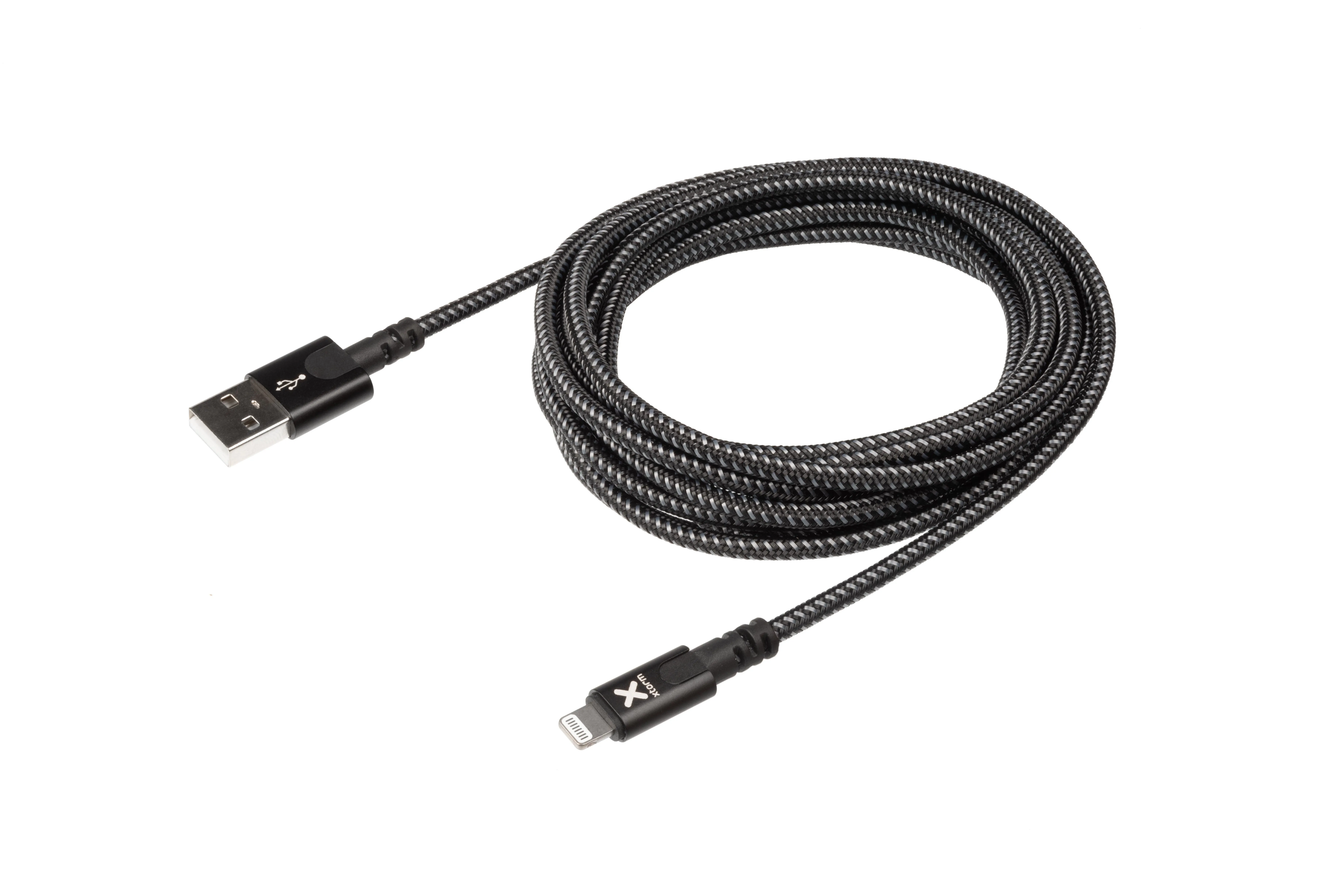 Xtorm Original USB-A - Lightning - cable, 3 m, Black