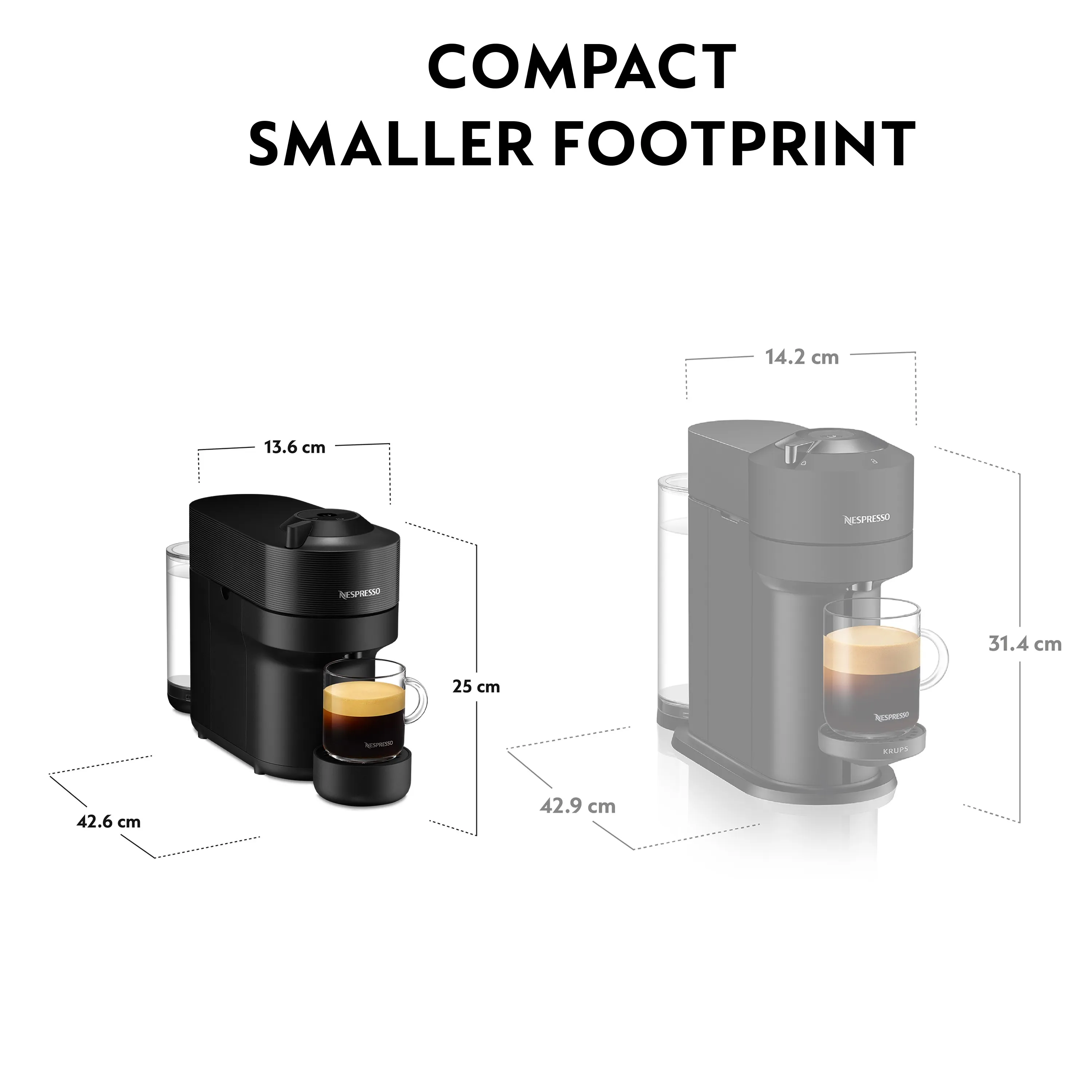 DeLonghi Kaffeemaschine Nespresso Vertuo Pop *schwarz*