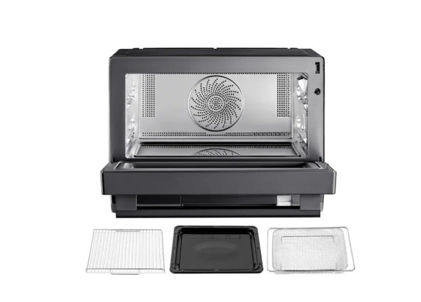 Midea MSO25H Microwave Oven 25 L, 1000 W, Grill, Convection, Steam, Inverter, Black