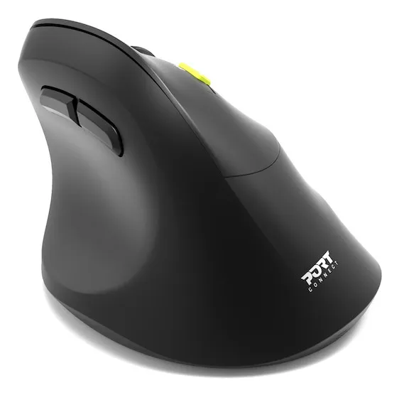 Port Designs PD-910007 Ergo tr&aring;dl&ouml;s ergonomisk mus, svart