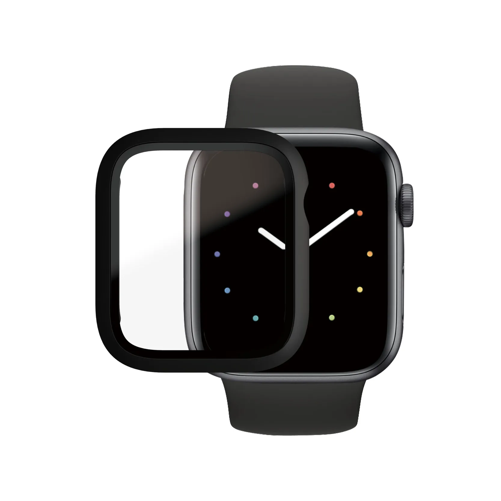 PANZERGLASS APPLE WATCH 4/5/6/S - E 44MM GLASS FULL BODY BLACK AB