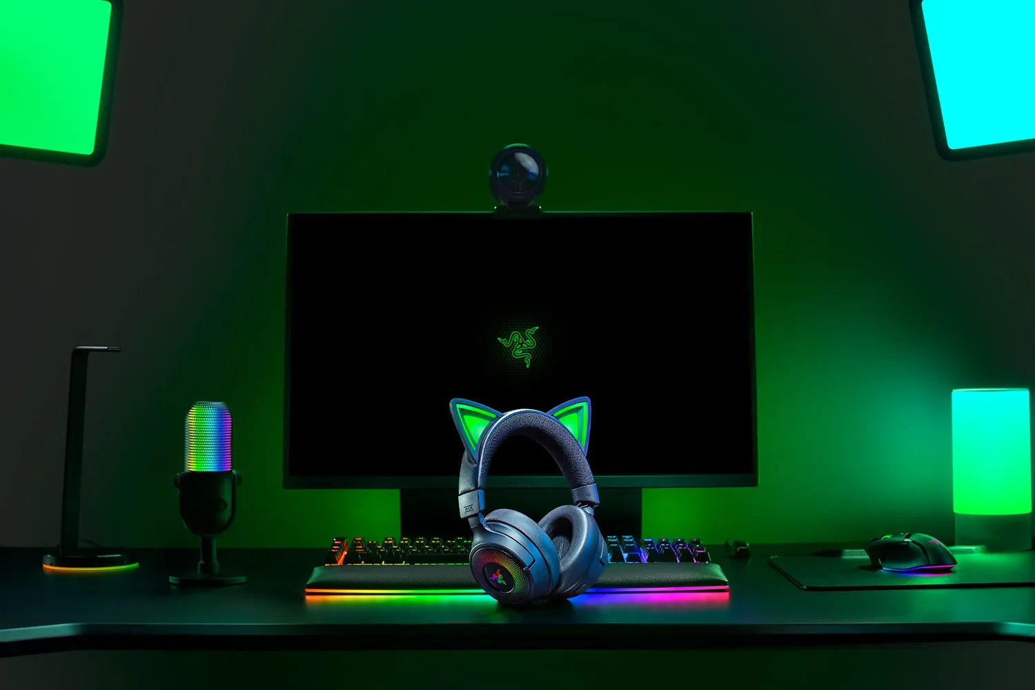 Razer Kraken Kitty V3 Pro Wireless Gaming Headset, Black