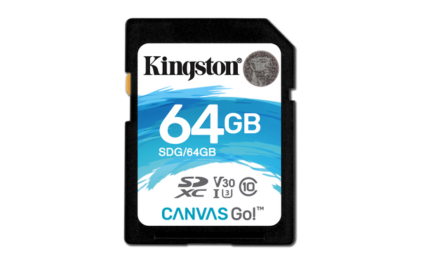 Kingston 64GB Canvas Go, Class 10 UHS-I - SDXC