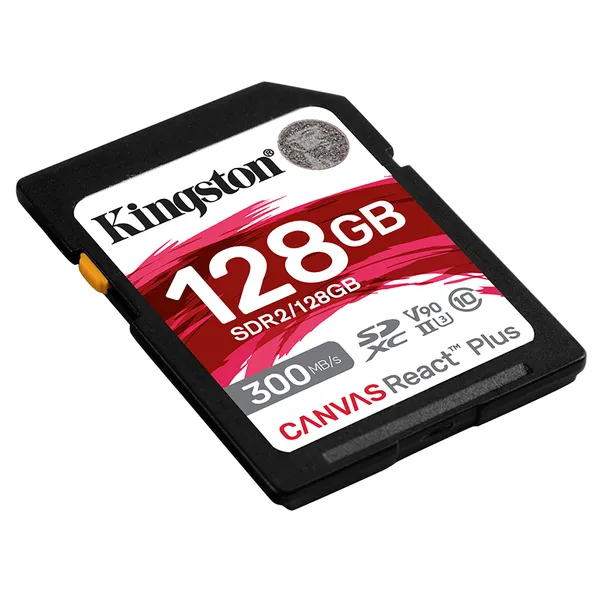 Kingston Canvas React Plus 128GB SDXC UHS-II - memory card