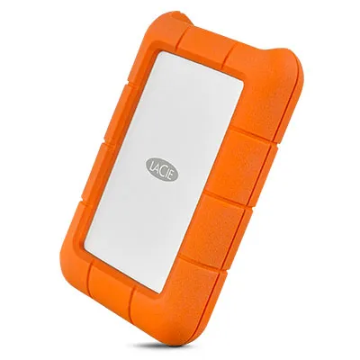 LaCie Rugged USB-C 4TB 2.5" Rugged external HDD, Orange, Silver