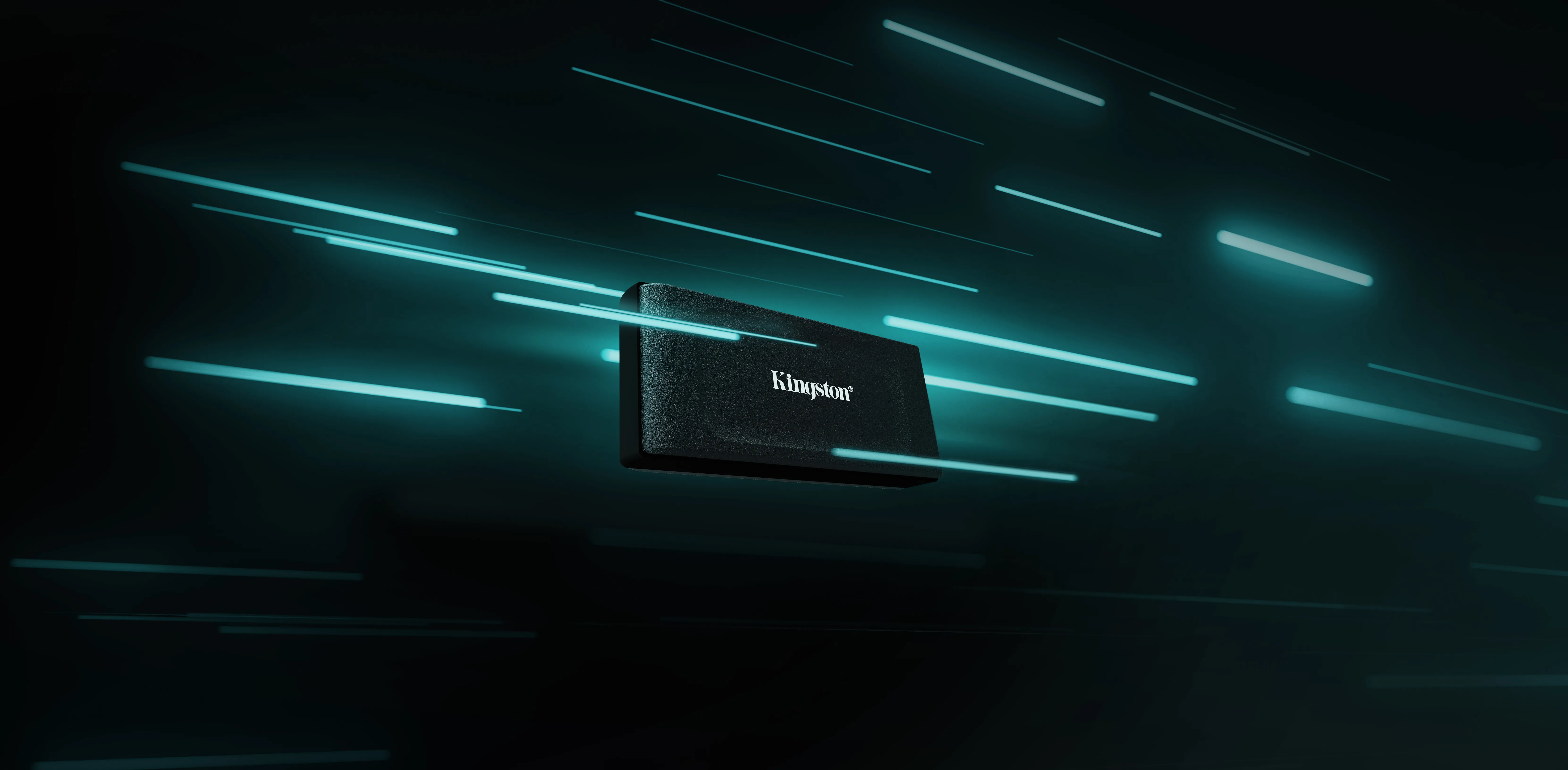 Kingston XS1000 2 TB USB-C - extern SSD, Svart