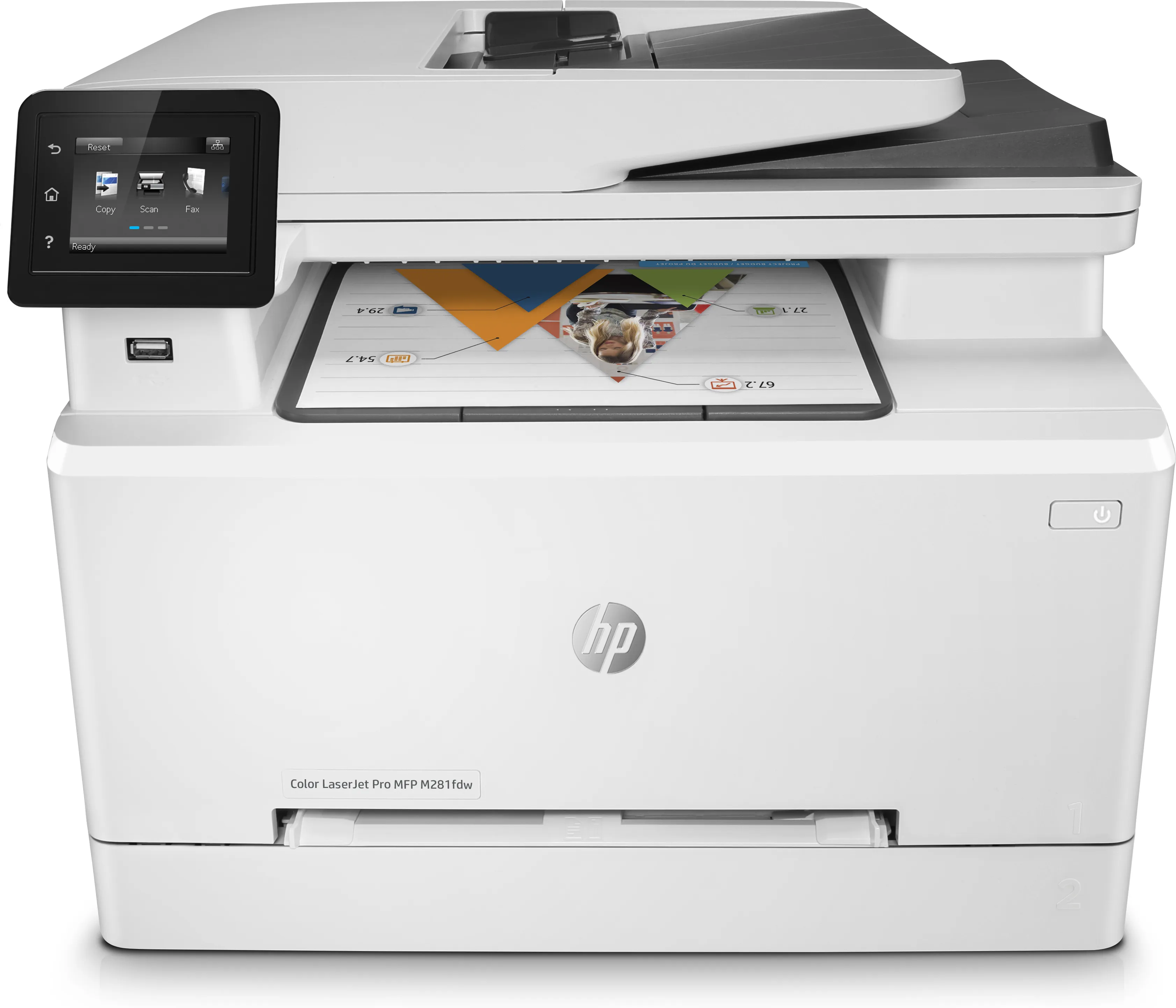 HP LaserJet Pro M281fdw Duplex, LAN/Wi-Fi, A4 -v&auml;rilasertulostin