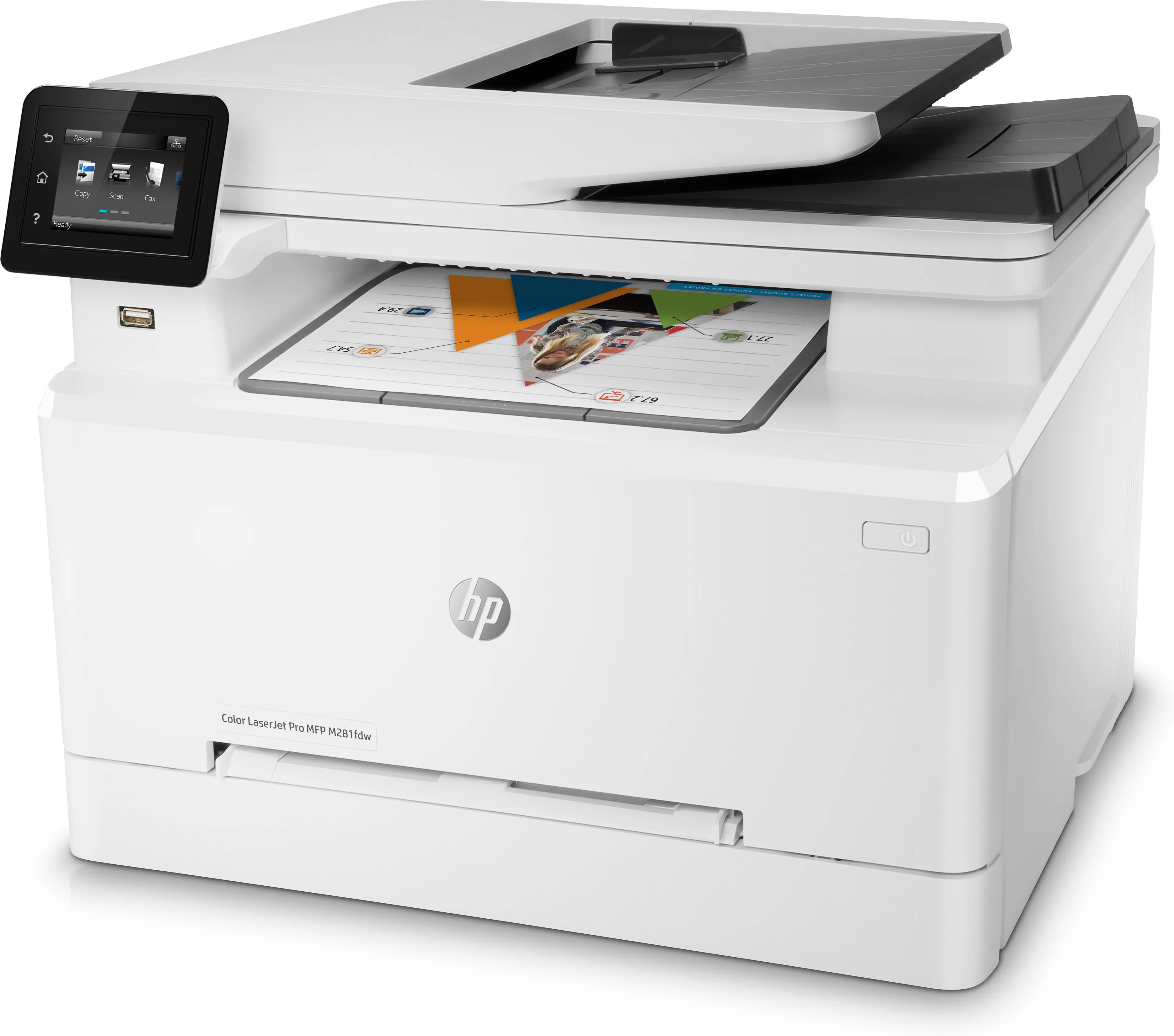 HP LaserJet Pro M281fdw Duplex, LAN/Wi-Fi, A4 -v&auml;rilasertulostin