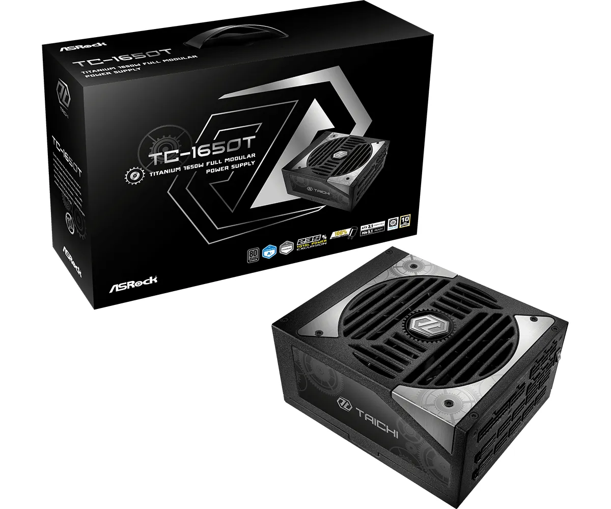 ASRock Taichi TC-1650T 1650W - Power supply, 80 Plus Titanium