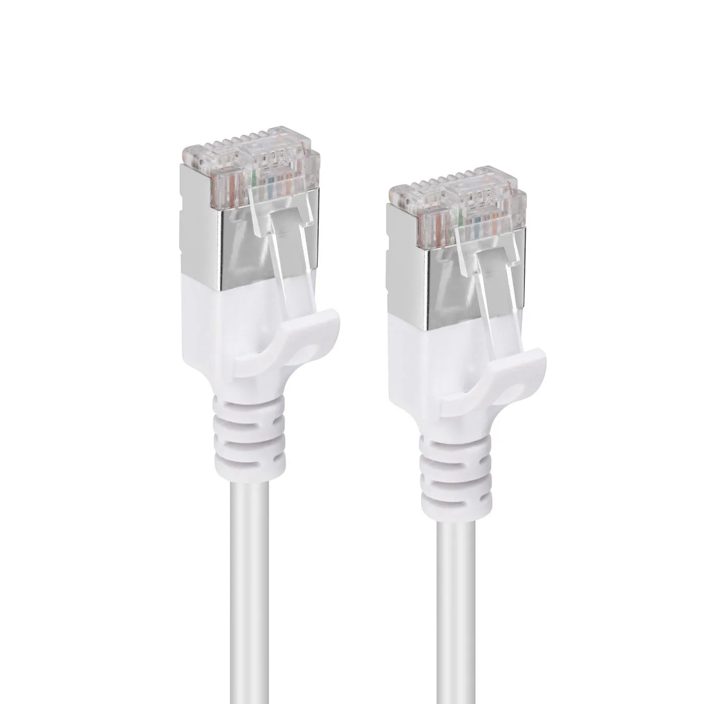 MicroConnect Cat6a U/FTP Slim - nätverkskabel, 1,5m, Vit