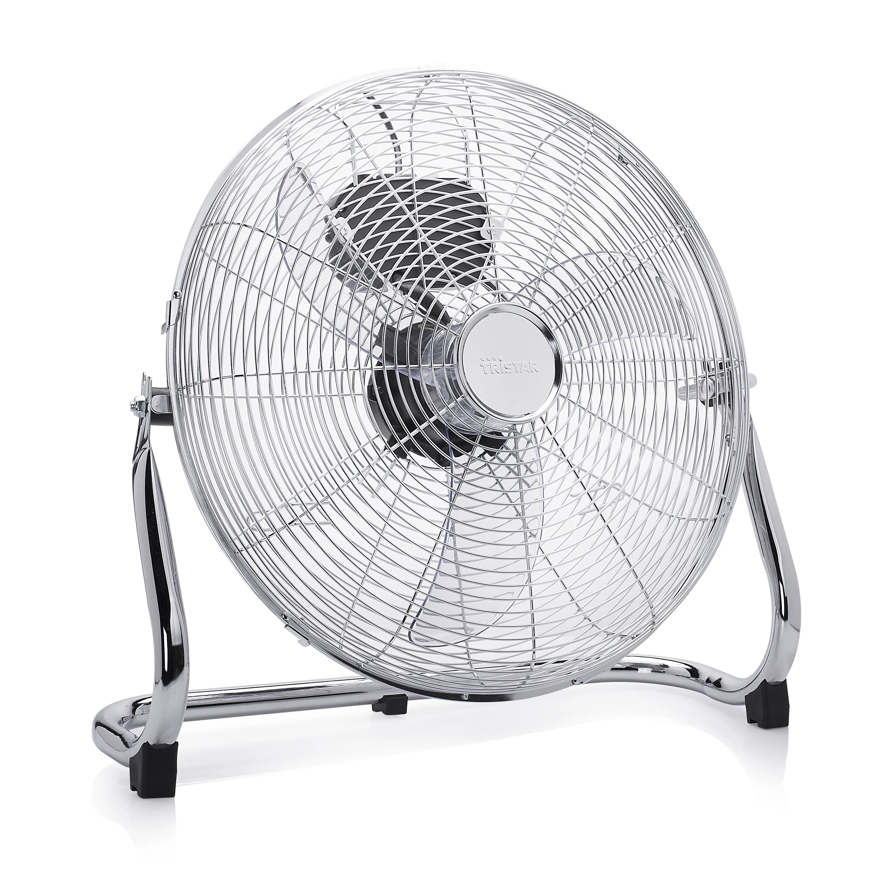 TRISTAR VE-5936 3-Speed Metal Floor Fan, 40 cm, 70 W, Silver
