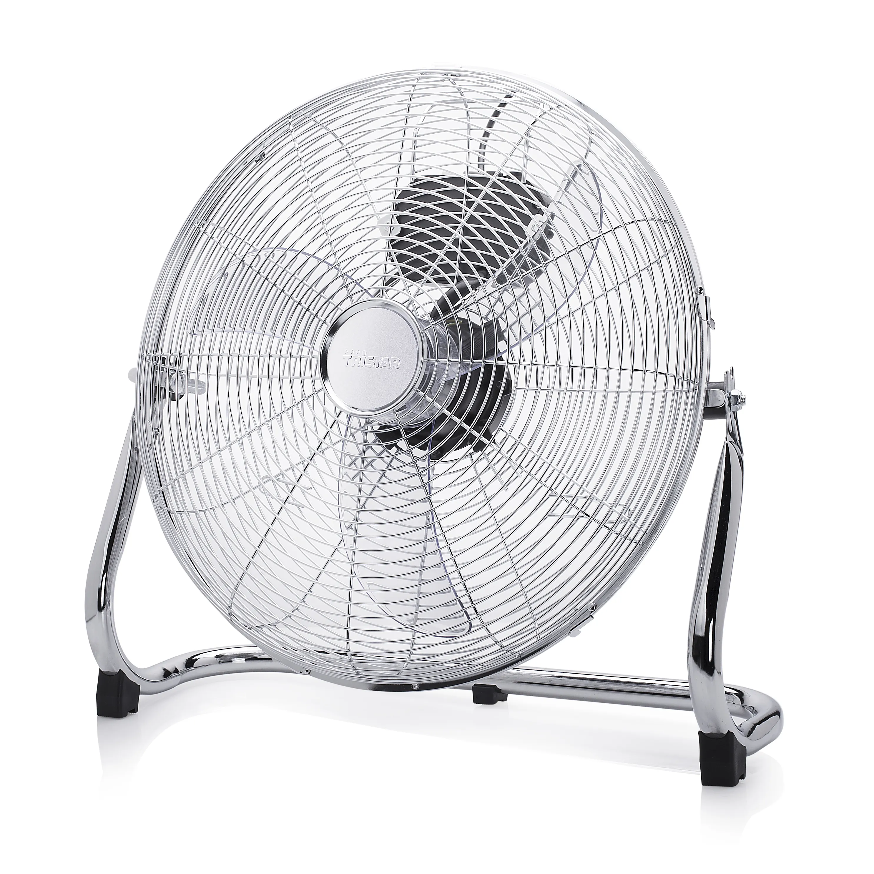 TRISTAR VE-5936 3-Speed Metal Floor Fan, 40 cm, 70 W, Silver