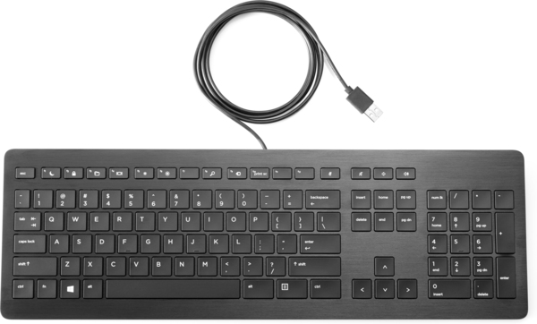 HP USB Premium - keyboard, Black (Nordic)