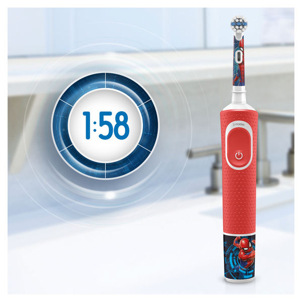 Oral-B Vitality Kids  -s&auml;hk&ouml;hammasharja, Punainen