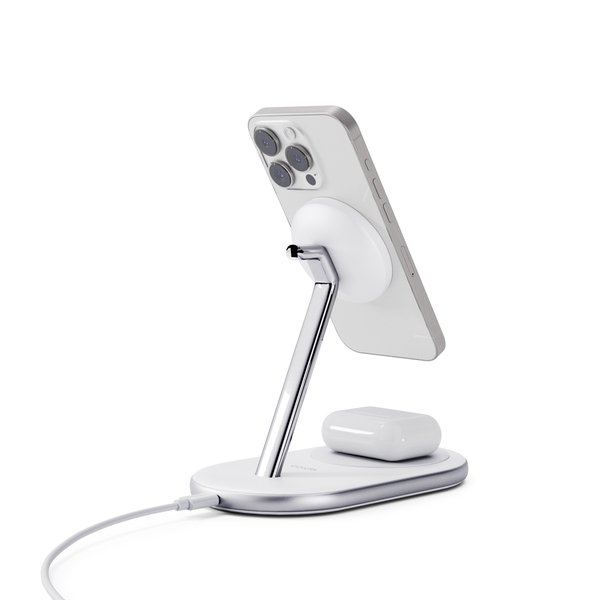 Epico UltraBase Qi2 2in1 Mag+ Wireless Charging Stand EX40 - white