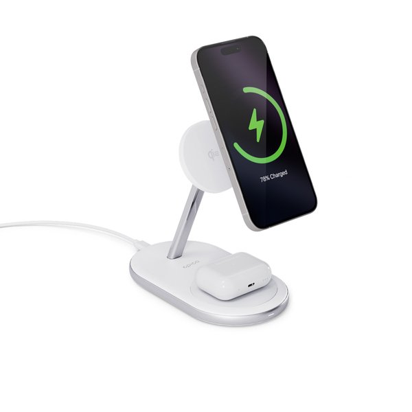 Epico UltraBase Qi2 2in1 Mag+ Wireless Charging Stand EX40 - white