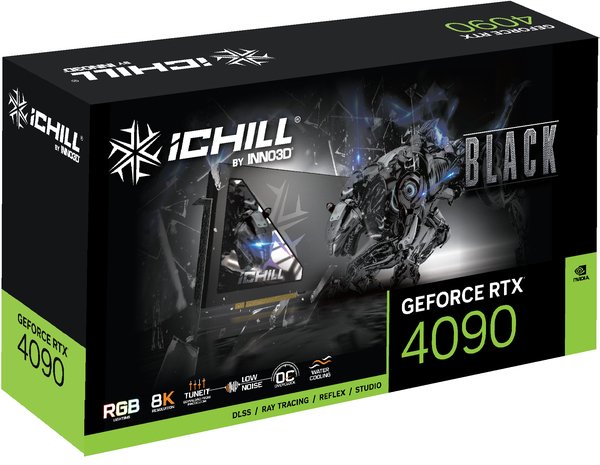 Inno3D GeForce RTX 4090 iChill Black 24 Gt -n&auml;yt&ouml;nohjain