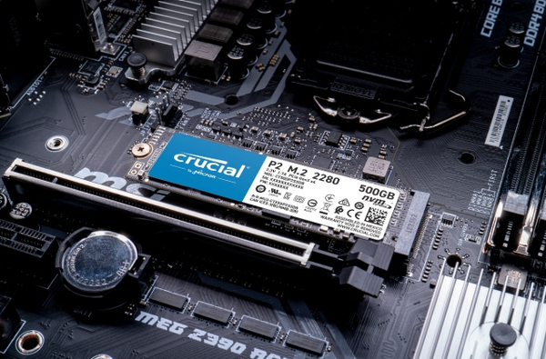 Crucial P2 2000GB 3D NVMe PCIe M.2 SSD