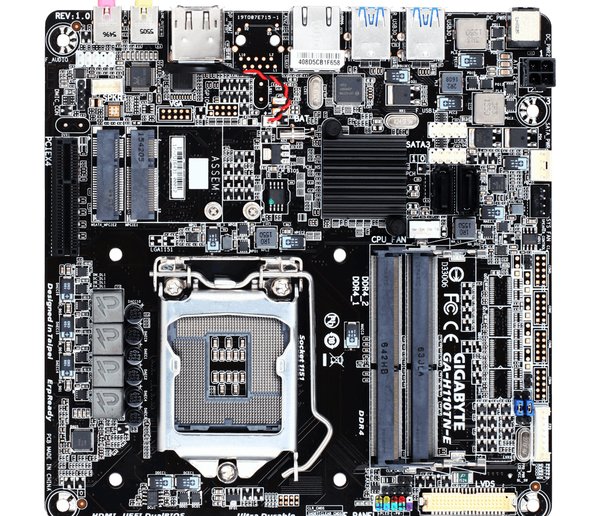 Gigabyte H110TN-E, mini-ITX motherboard