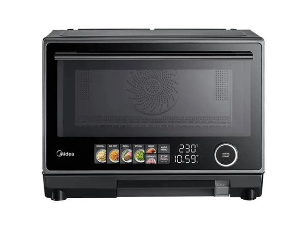 Midea MSO25H Microwave Oven 25 L, 1000 W, Grill, Convection, Steam, Inverter, Black