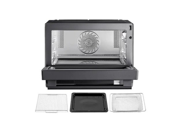 Midea MSO25H Microwave Oven 25 L, 1000 W, Grill, Convection, Steam, Inverter, Black