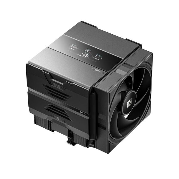 Sudokoo SK620V, 2x120 mm -prosessorij&auml;&auml;hdytin, musta