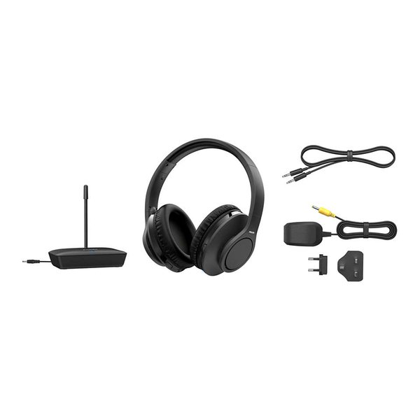 Philips H6005 FM TV - tr&aring;dl&ouml;sa h&ouml;rlurar, svart