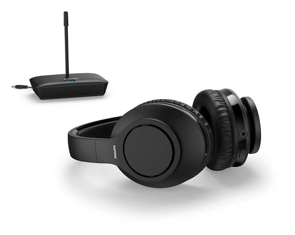 Philips H6005 FM TV - tr&aring;dl&ouml;sa h&ouml;rlurar, svart