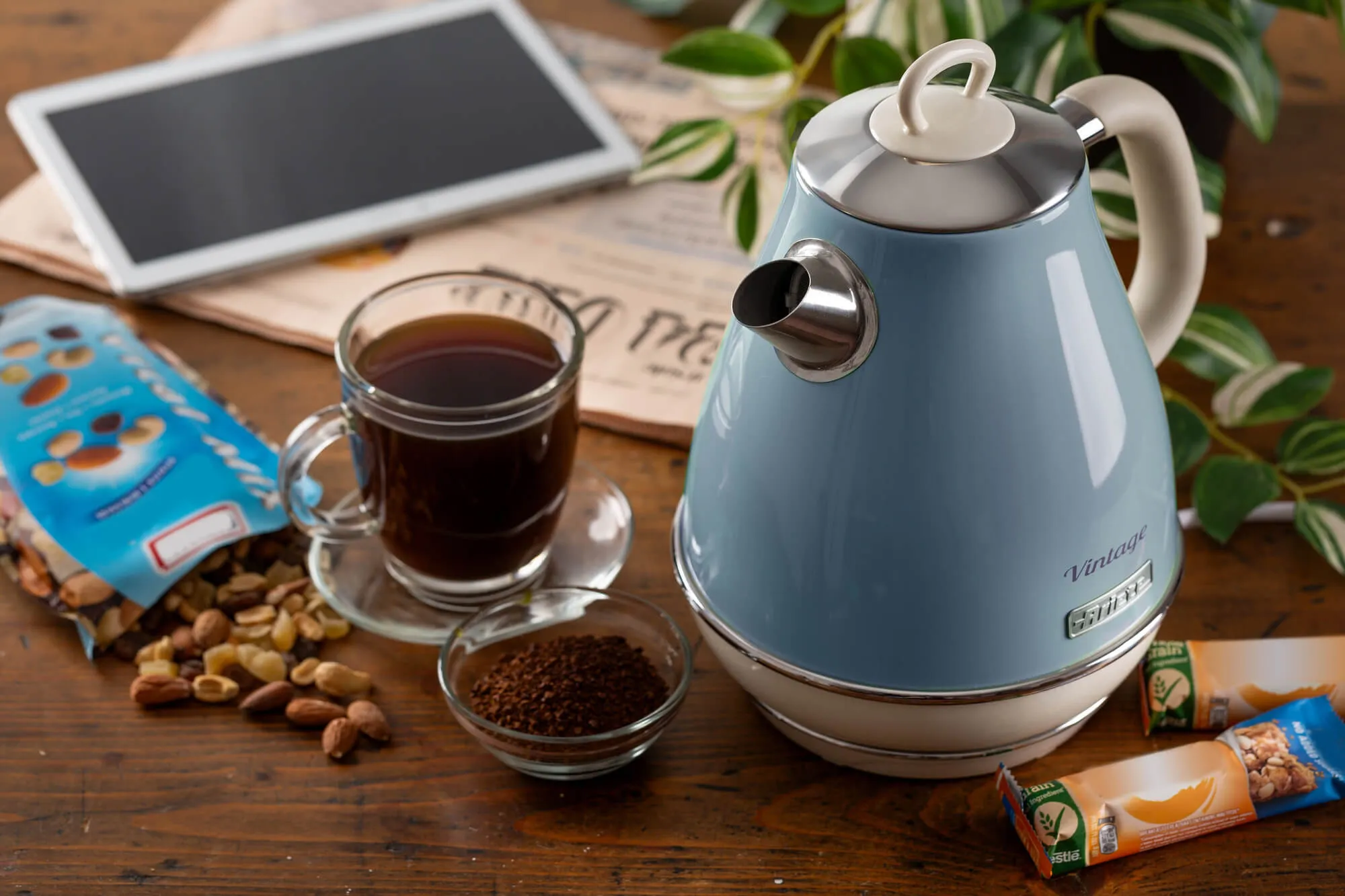 Ariete Vintage kettle, 1.7L, 2000W, Blue