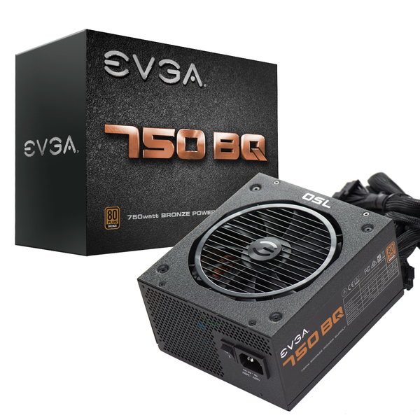 EVGA BQ 750W - Power supply, 80 Plus Bronze
