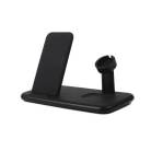 GEAR Langaton Tripple QI Laturi USB-C Ansl. 20W Musta Mobil/Watch/Airpods