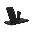 GEAR Langaton Tripple QI Laturi USB-C Ansl. 20W Musta Mobil/Watch/Airpods