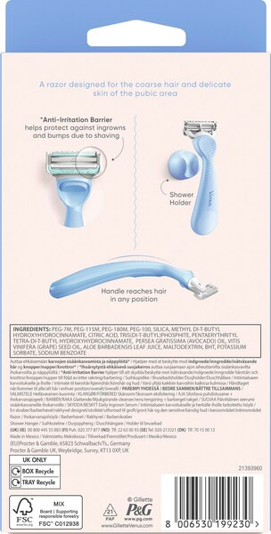 Gillette Venus Intimate - rakhyvel