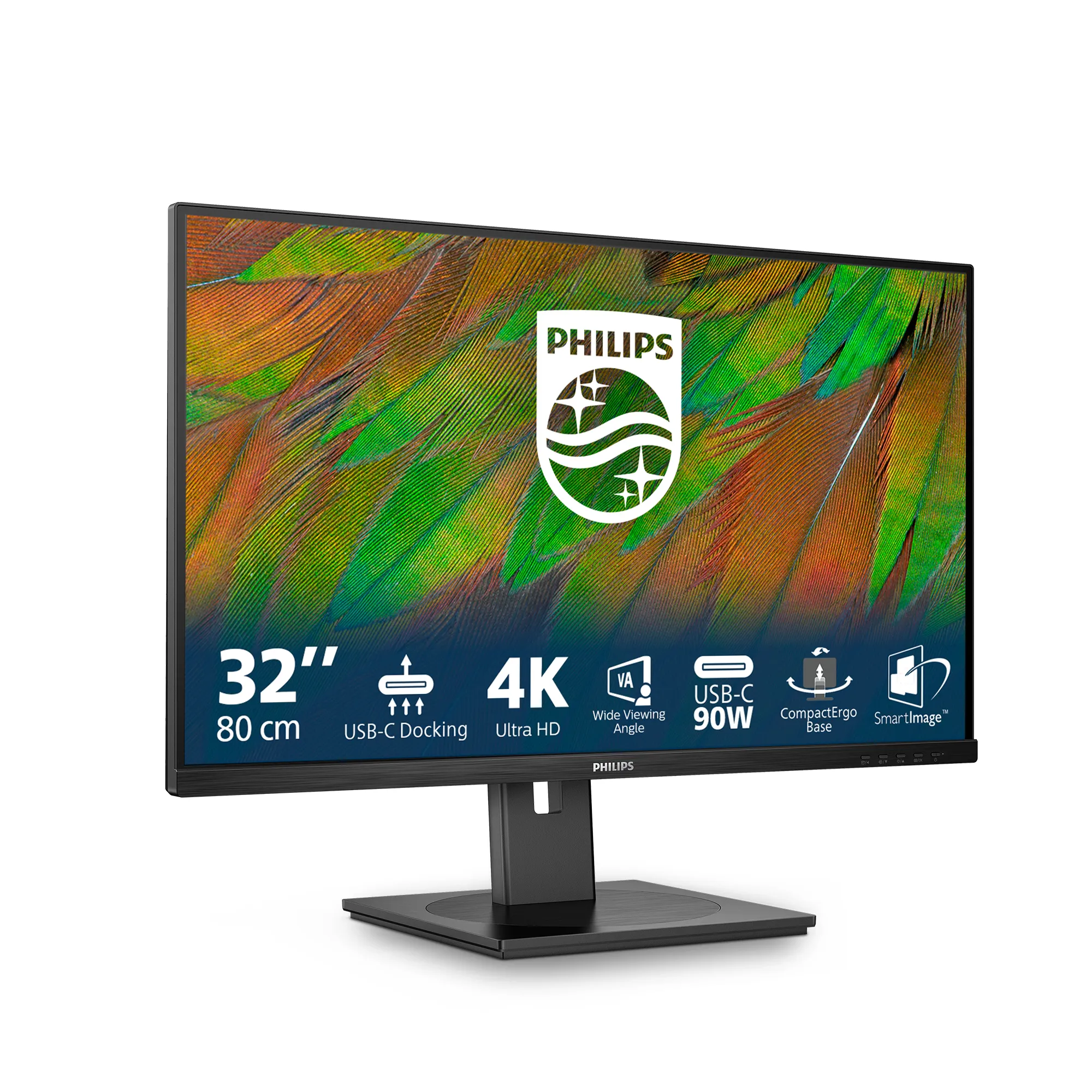 Philips 31.5&quot; 32B1U3900. 4k Ultra HD, 60Hz, 4ms, USB-C, VA - monitor