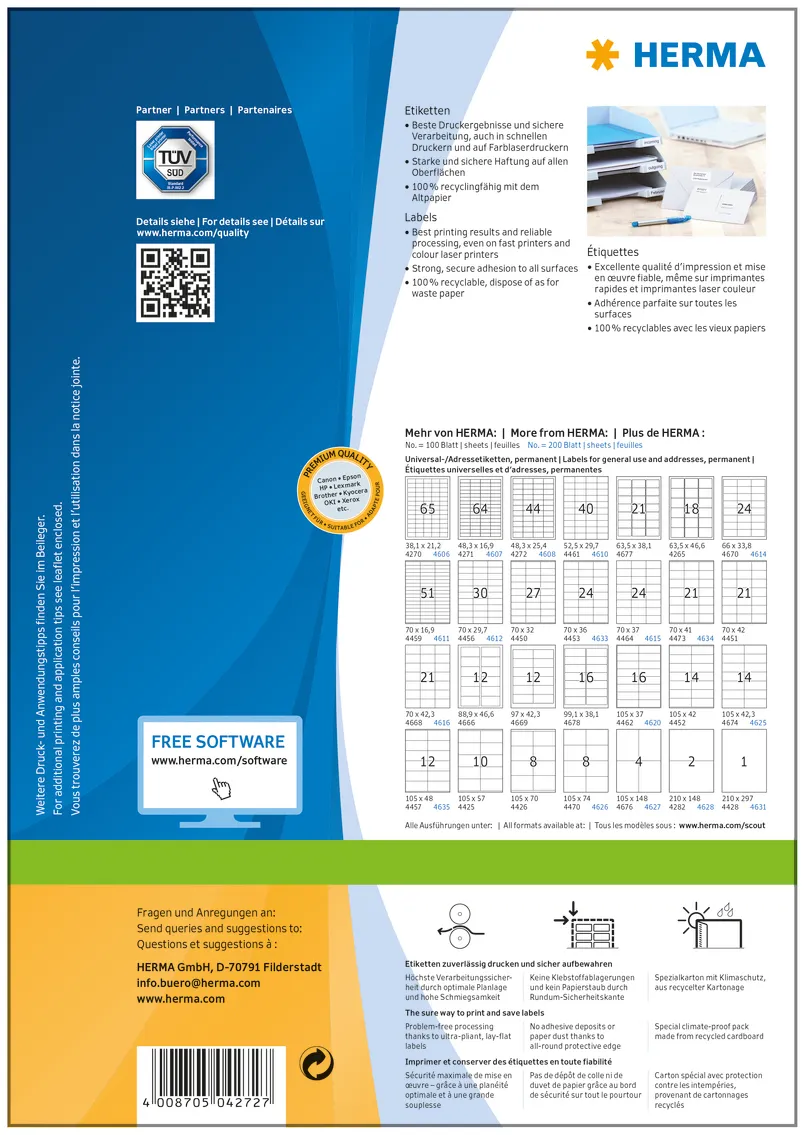 Herma label Premium 48,3x25,4 (4400)