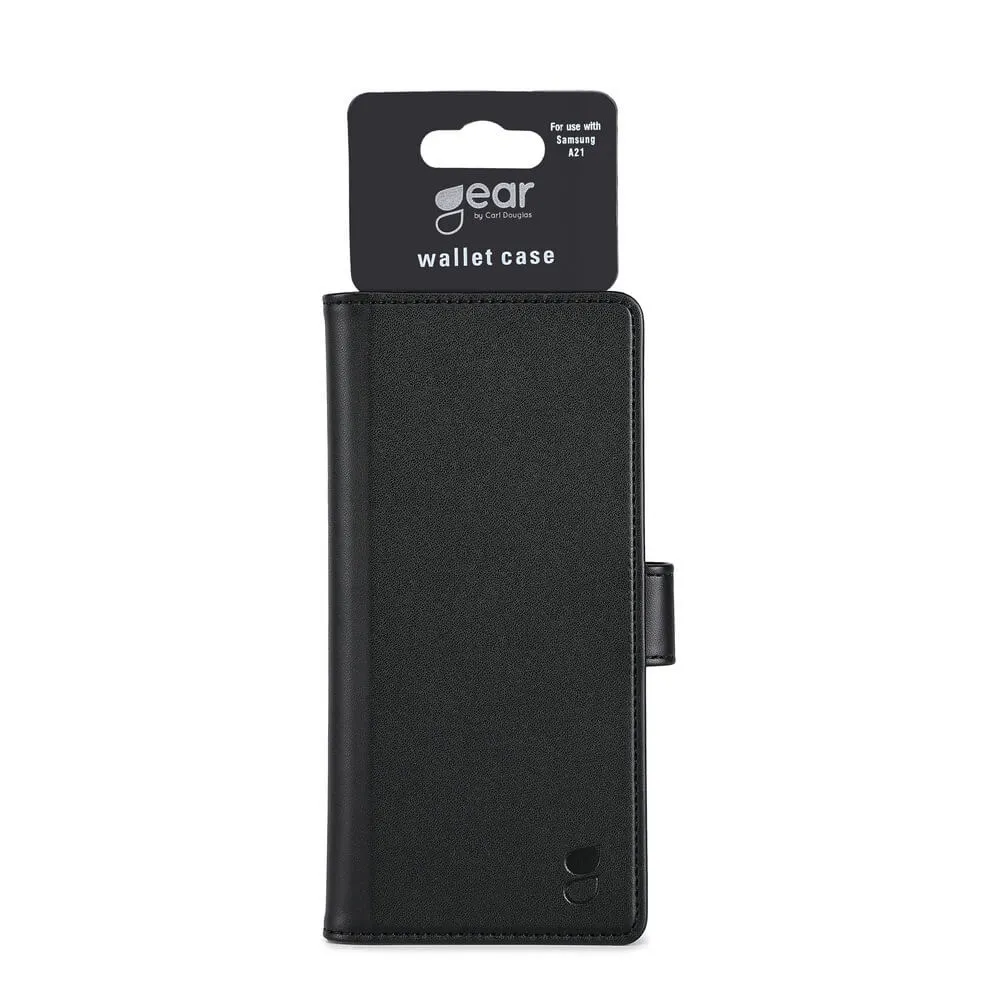 GEAR Wallet, Galaxy A21 - Wallet Case, Black