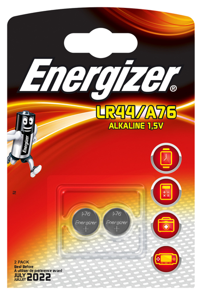 Battery LR44/A76 Alkaline 2-pa