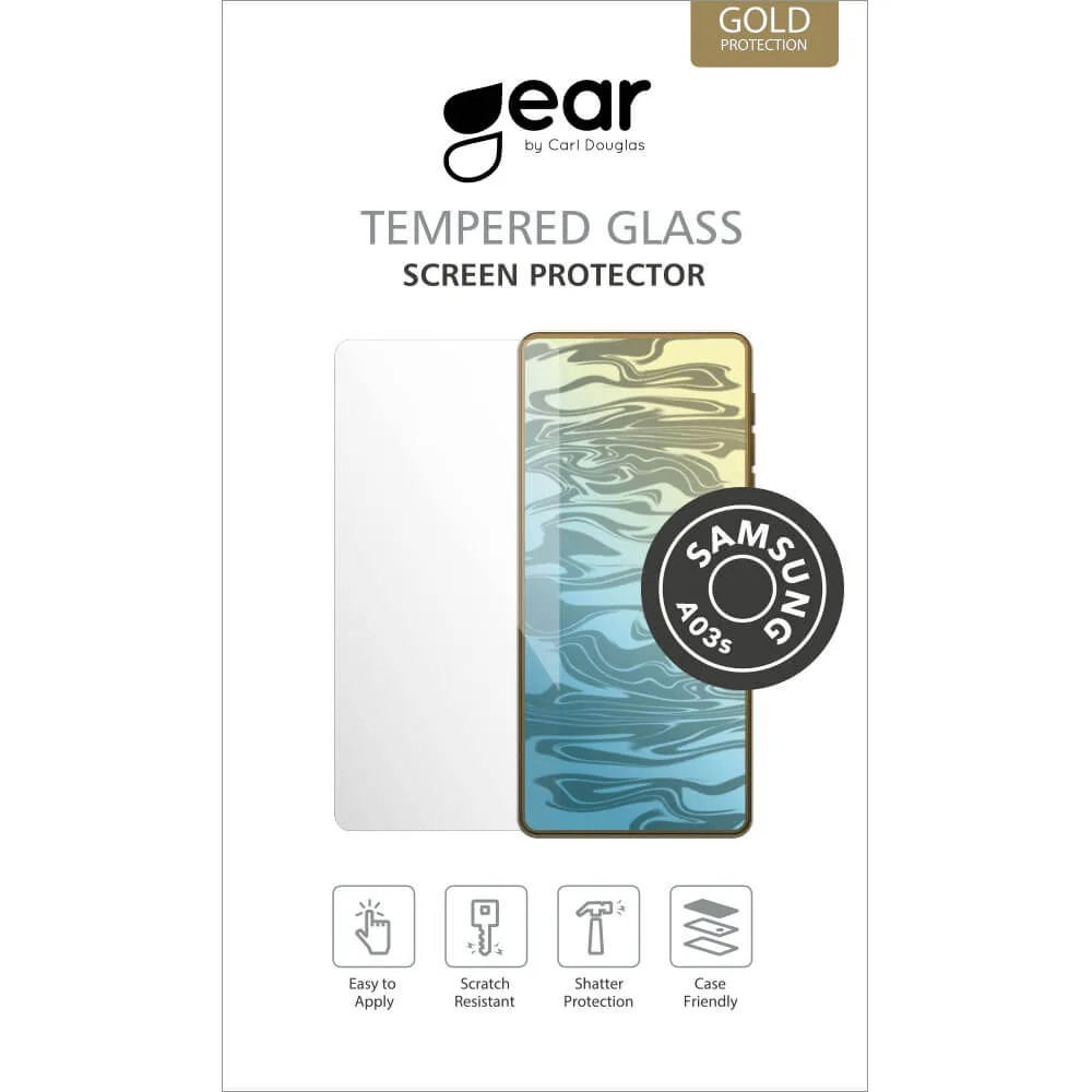 (Bargains) GEAR 2.5D Full Cover, Galaxy A03s - Screen Glass