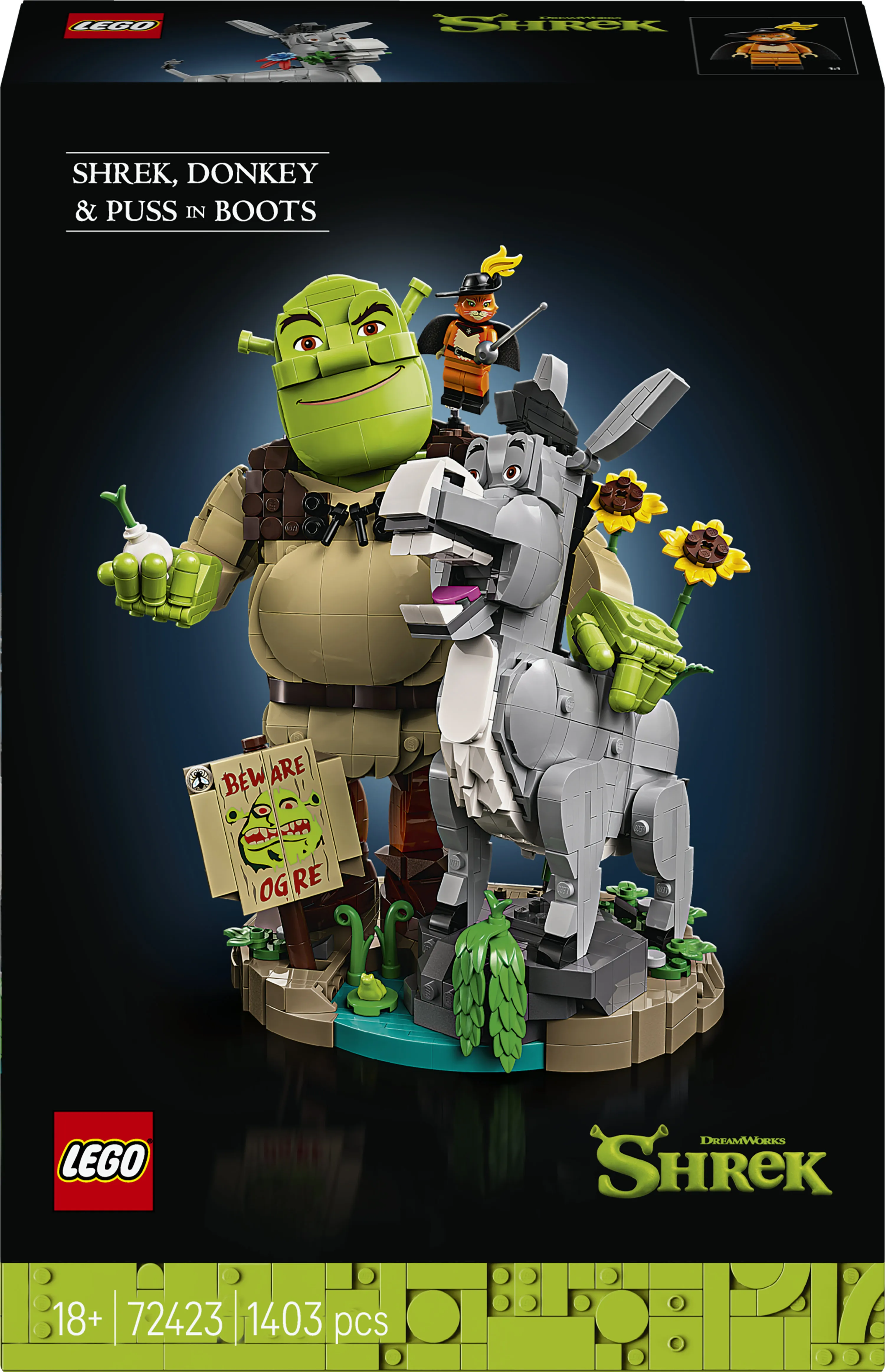 LEGO Shrek: Shrek, Donkey & Puss in Boots 72423