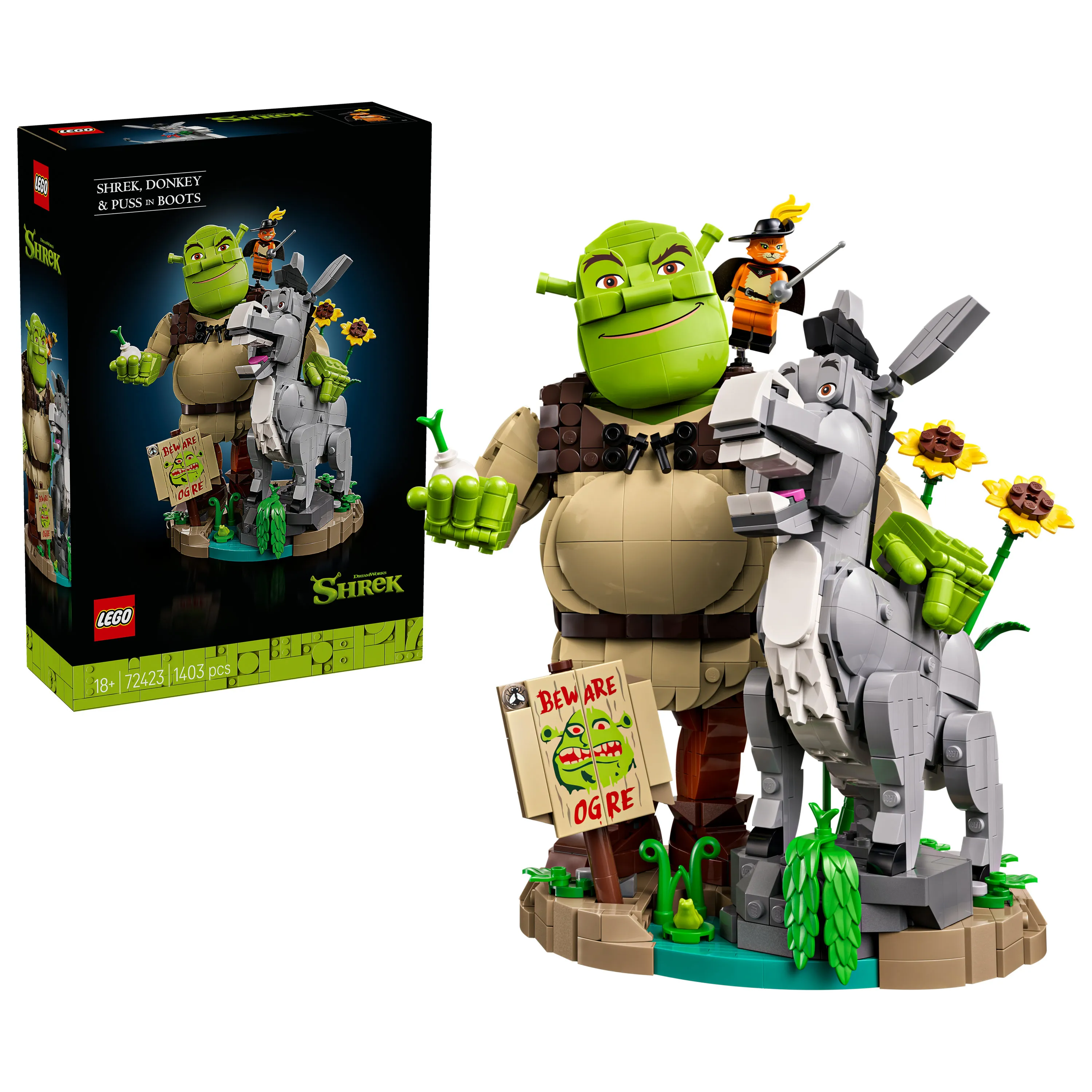 LEGO Shrek: Shrek, Donkey & Puss in Boots 72423