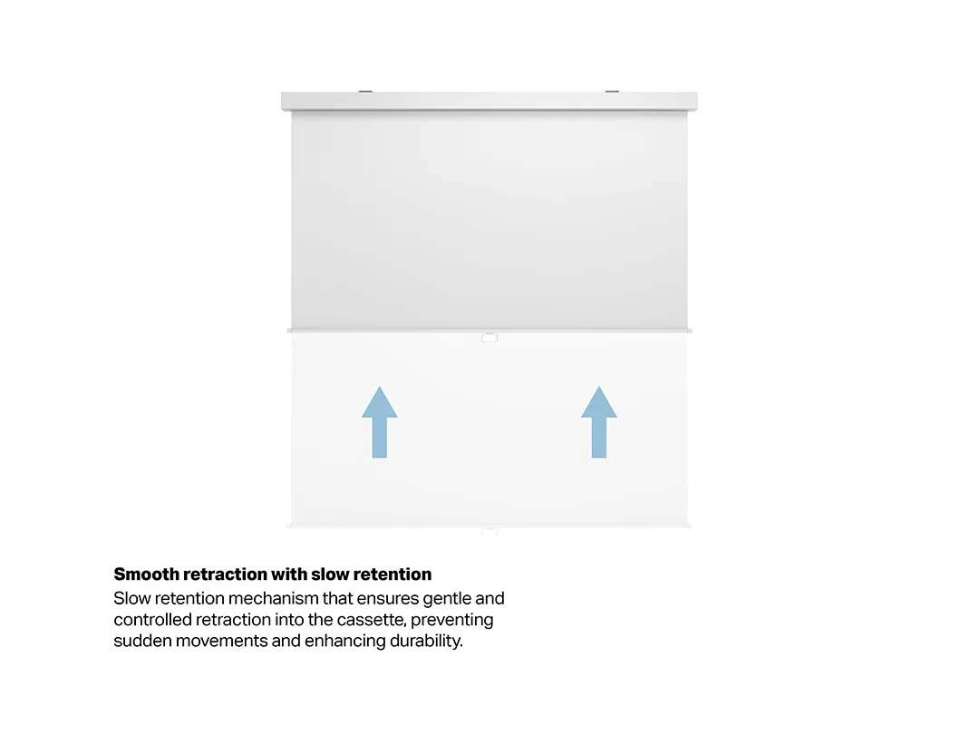 M 1:1 Manual Projection Screen 240x240, 135" White Edition