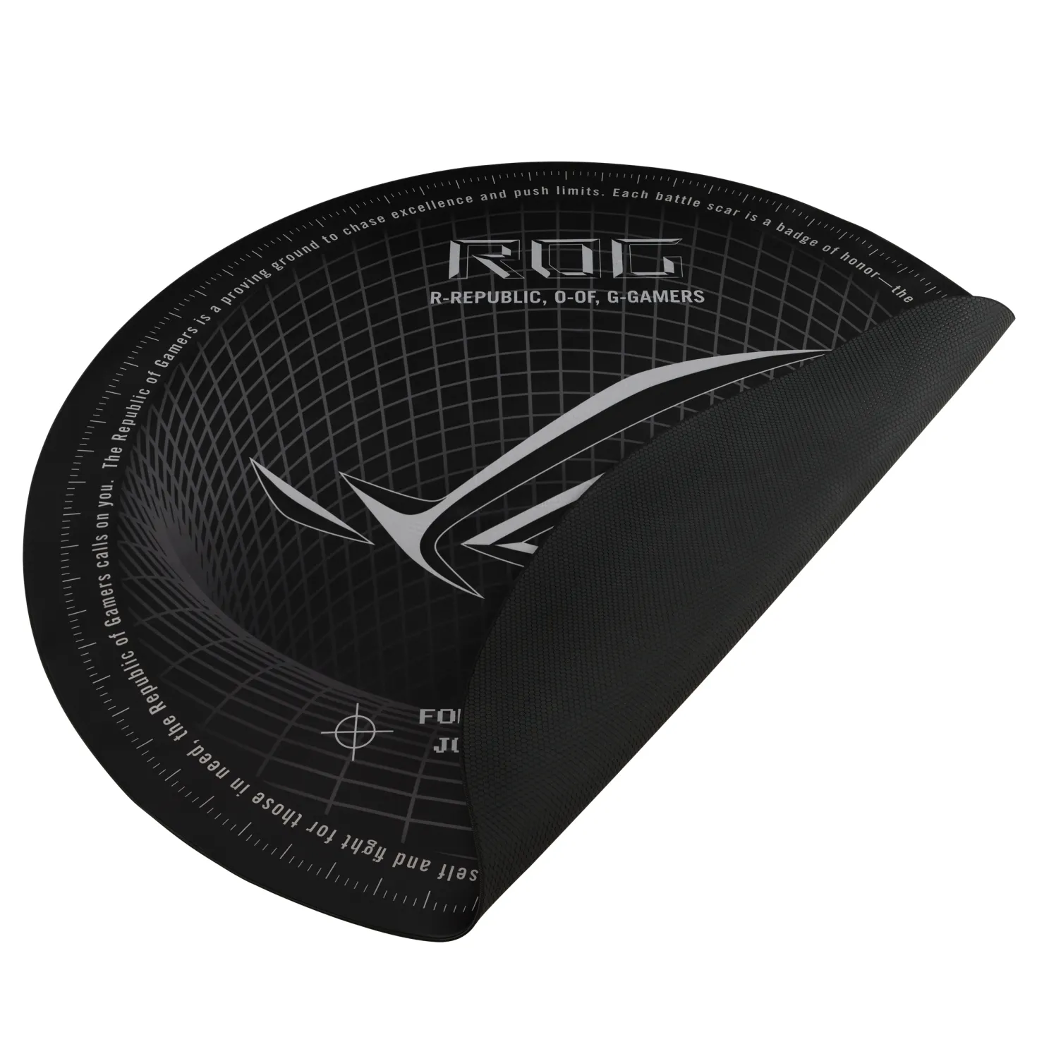 ASUS ROG Cosmic Mat II 117 senttimetrin py&ouml;re&auml; tuolimatto - Musta