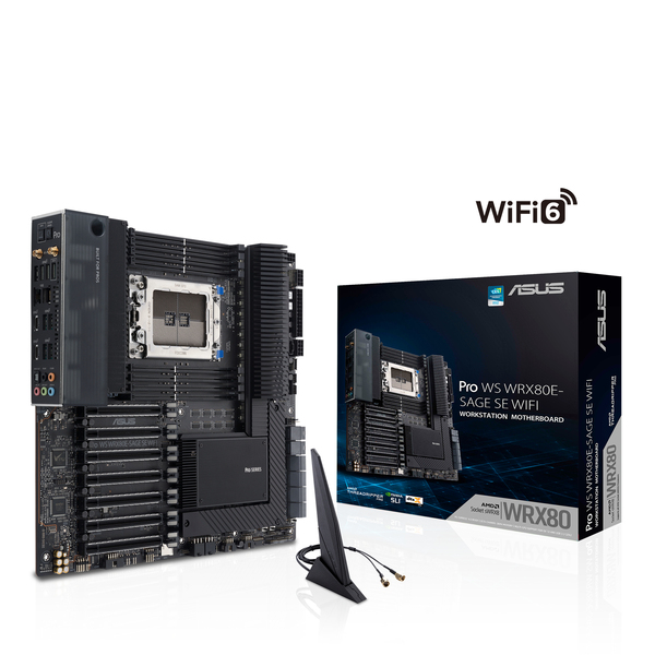 Asus PRO WS WRX80E-SAGE SE WIFI II WiFi 6E sWRX8 Extended ATX Motherboard