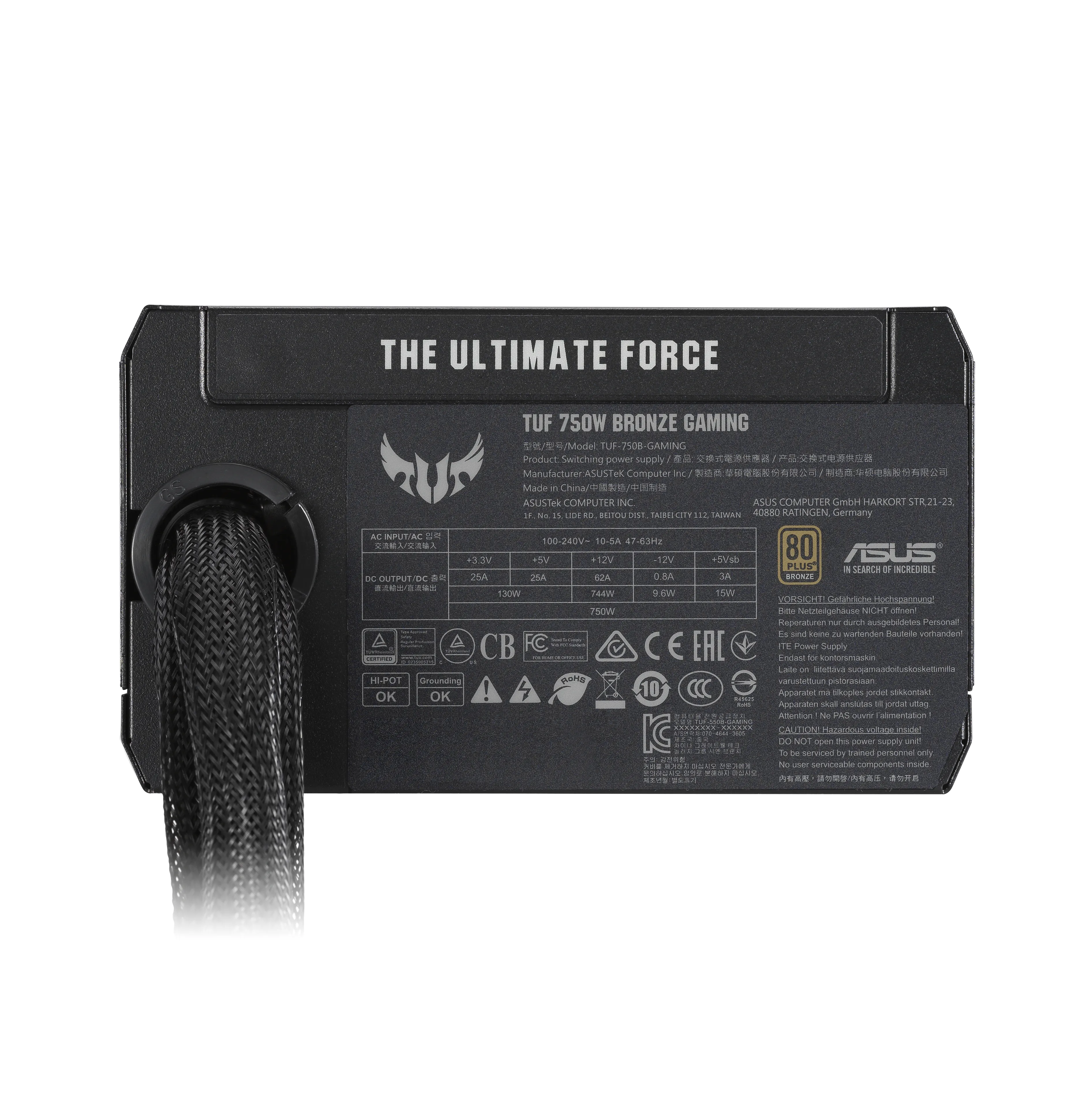 Asus TUF Gaming 750W - PSU, 80 Plus Bronze