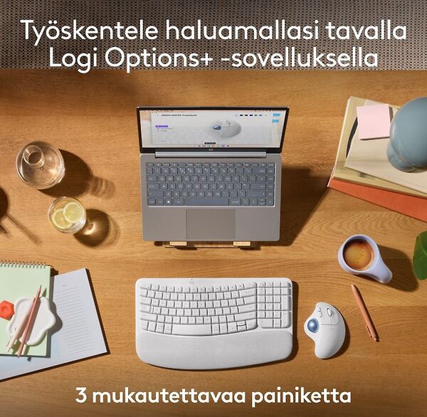 Logitech Ergo M575S Wireless Trackball, Off-White